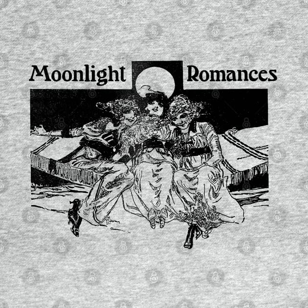 Vintage 'Moonlight Romances' Illustration Artwork by CultOfRomance